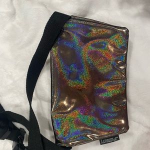 Metallic fanny pack